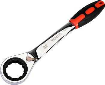 Ключ накидний вигнутий з тріскачкою 32 мм YATO YT-02388