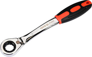 Ключ накидний вигнутий з тріскачкою 13 мм YATO YT-02375