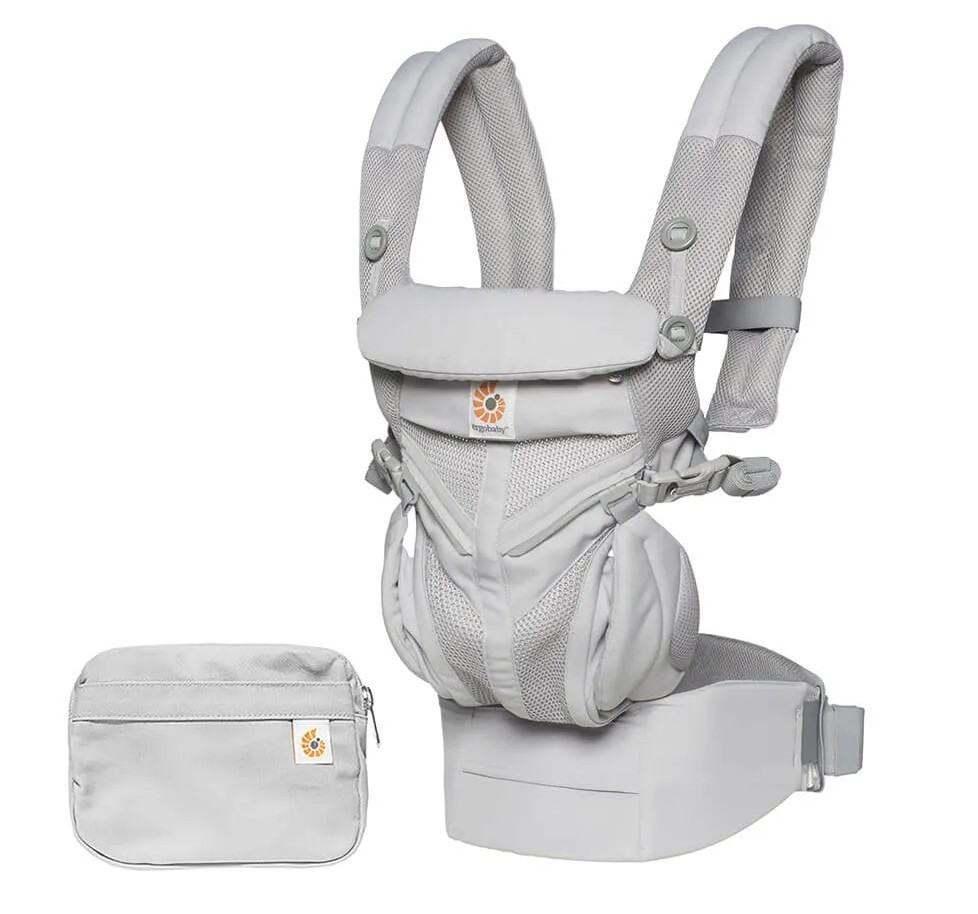 Рюкзак-переноска Ergobaby Omni 360 Baby Carrier All-In-One Cool Air Mesh з народження Pearl Grey