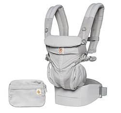Рюкзак-переноска Ergobaby Omni 360 Baby Carrier All-In-One Cool Air Mesh з народження Pearl Grey