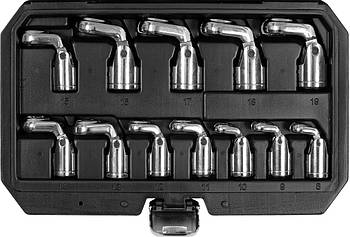 Набір гайкових ключів з відкритим шарніром 12 шт YATO YT-38550