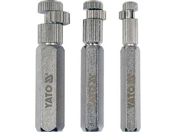 Комплект для зняття ніпелів 3/8" 1/2" 3/4" YATO YT-21793