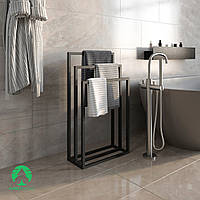 Металева стійка, тримач для рушників у ванну кімнату з металу