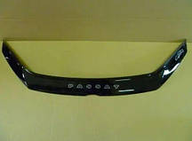 Мухобійка VW Passat B7 європа (2010&gt,) (VT-52) Дефлектор капота накладка