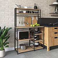 Кухонний стелаж з поличками з ЛДСП та метала
