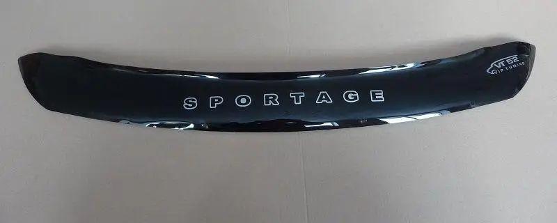 Мухобійка Kia Sportage (короткий) (2010-2015) (VT-52) Дефлектор капота накладка
