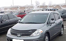 Мухобійка Nissan Tiida (2004-2015) (VT-52) Дефлектор капота накладка
