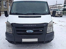 Мухобійка Ford Transit (короткий) (2007-2014) (VT-52) Дефлектор капота накладка
