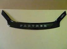 Мухобійка Peugeot Partner (2002-2008) (VT-52) Дефлектор капота накладка