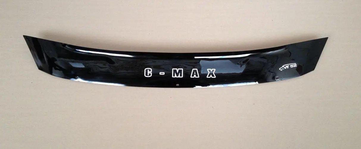 Мухобійка Ford C-MAX (короткий) (2010&gt,) (VT-52) Дефлектор капота накладка