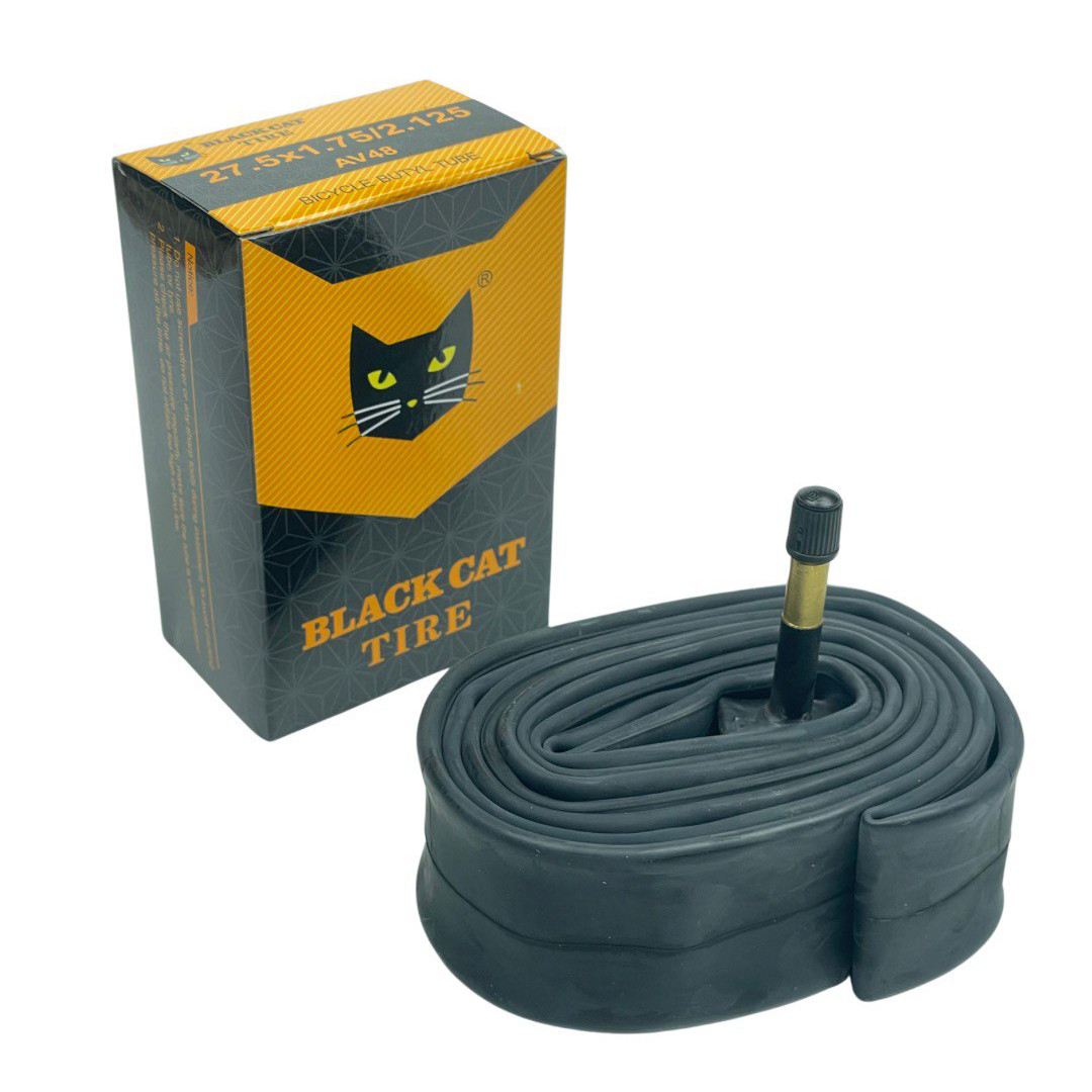 Камера 27.5"х1.75/2.125 на велосипед AV 48мм Black Cat