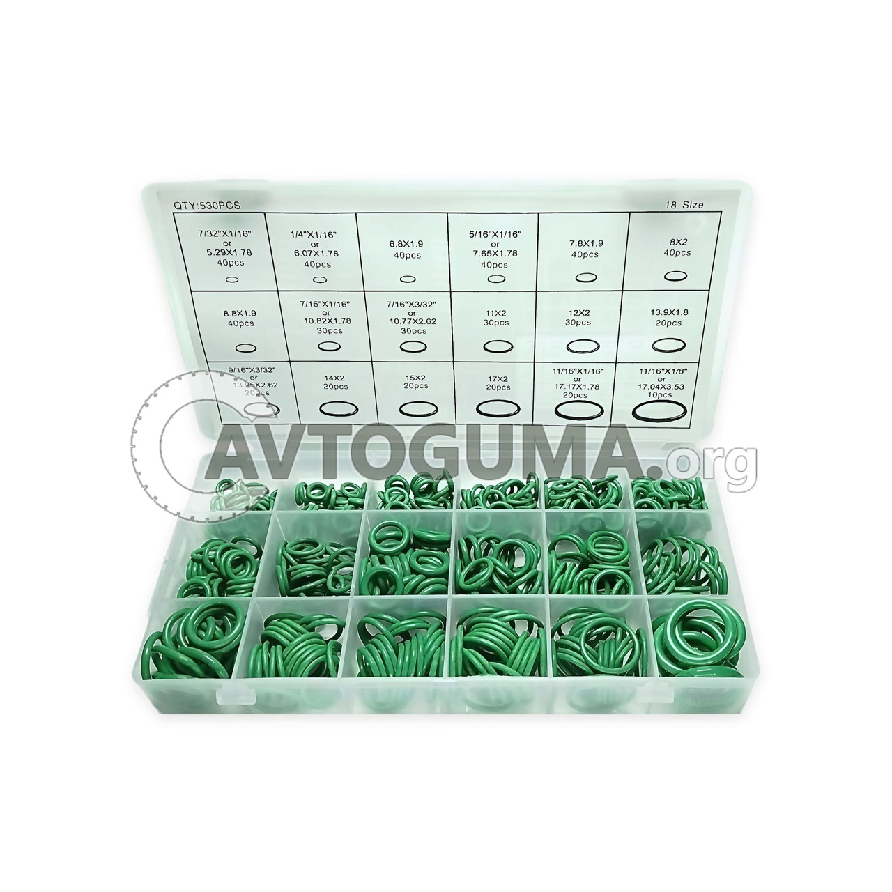 Набір кілець для автокондиціонерів HNBR (530 шт.)