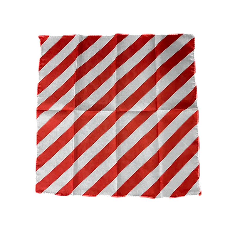Реквізит для фокусів | Zebra Silk (45*45см) червоно-білий