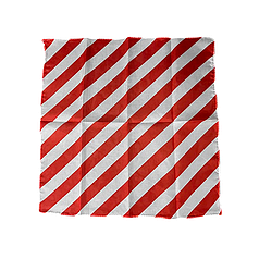 Реквізит для фокусів | Zebra Silk (45*45см) червоно-білий