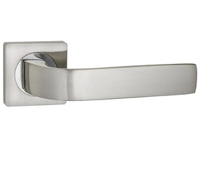 Ручка для двері на квадратній основі  Ajax Evo Jk  Sn-Cp 3  матовий нікель-хром