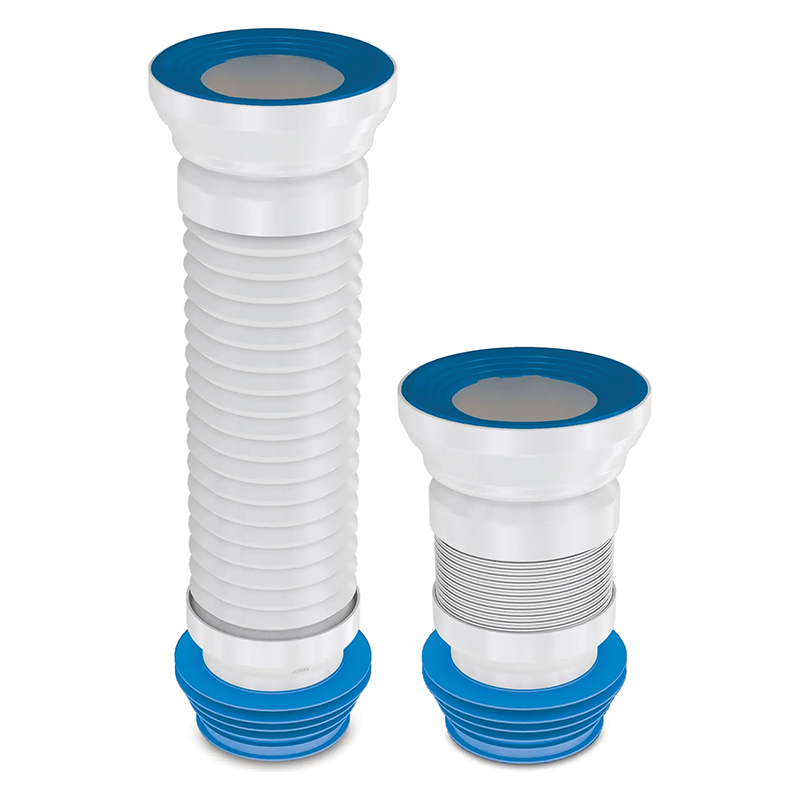 Гнучка коротка армована труба для підключення унітазу Ø110 довжина 250-350 мм NOVA 7013N, фото 1