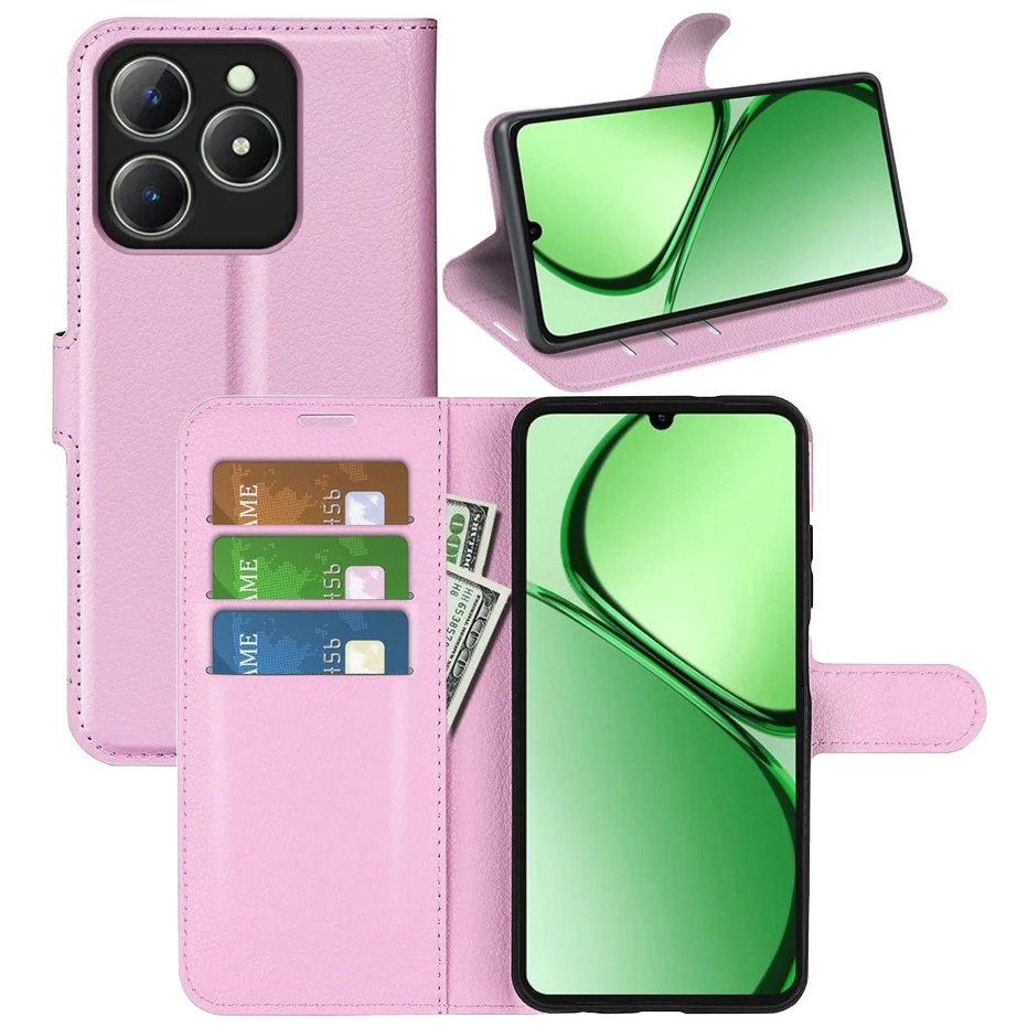 Чохол-книжка Litchie Wallet для Realme C63 / C61 Light Pink