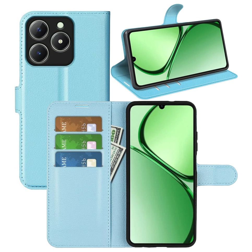 Чохол-книжка Litchie Wallet для Realme C63 / C61 Light Blue