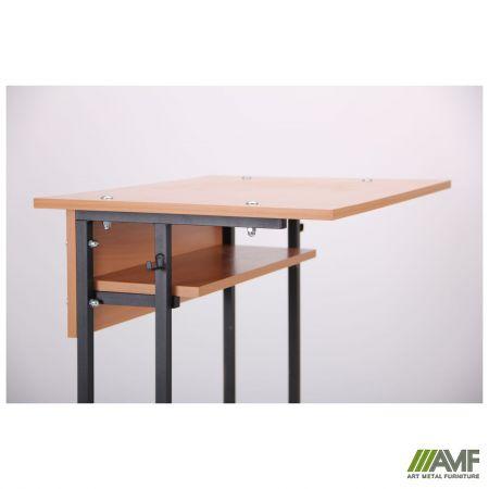 Парта 1-о м. Аудіоторна з полицею 6 р.г. (700х500х760 мм) бук, ТМ Амф