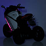 Дитячий електро мотоцикл триколісний на акумуляторі Ducati M 4053 для дітей 2-6 років Синій, фото 8