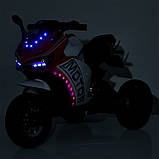 Дитячий електро мотоцикл триколісний на акумуляторі Ducati M 4053 для дітей 2-6 років Синій, фото 9