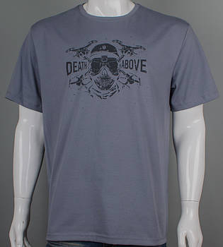 Футболка батал Кара з неба 2502б (Уп.4шт 3XL,4XL), Сірий