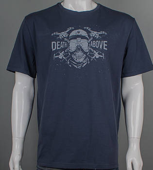 Футболка батал Кара з неба 2502б (Уп.4шт 3XL,4XL), Графіт