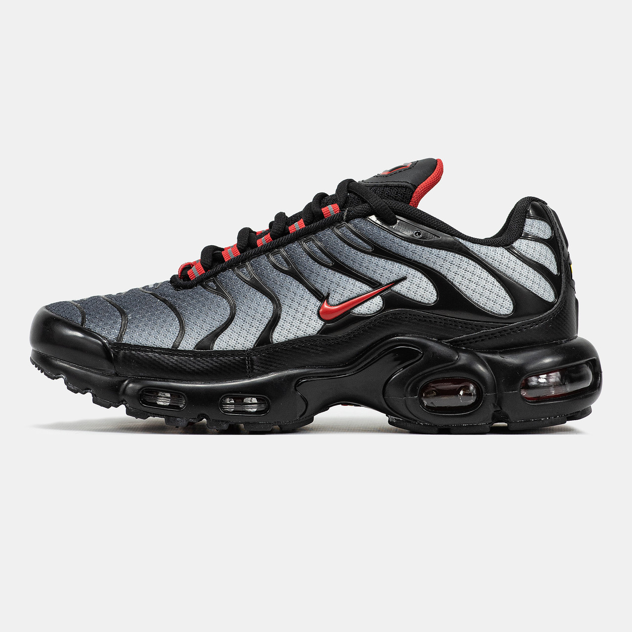 Чоловічі Кросівки Nike Air Max TN Plus Grey Red / Найк Аїр Макс ТН Плюс