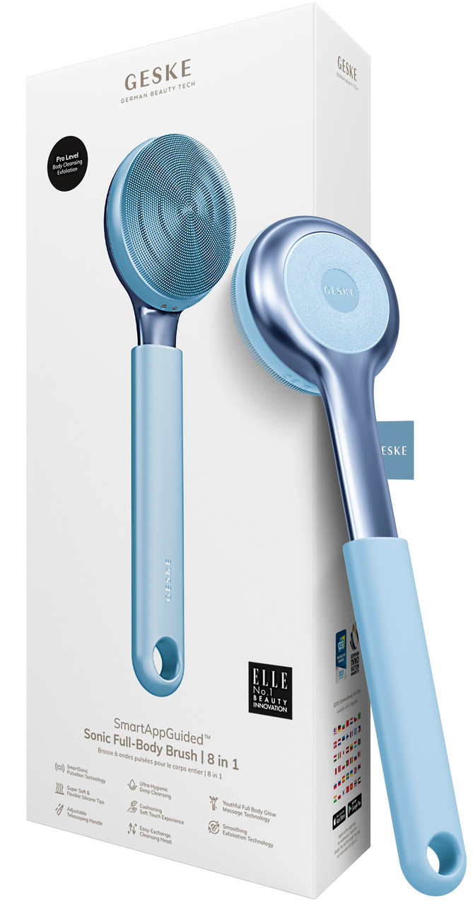 Ультразвукова щітка для всього тіла Geske Sonic Full-Body Brush&Intensive Exfoliator 8в1 (Aquamarine)
