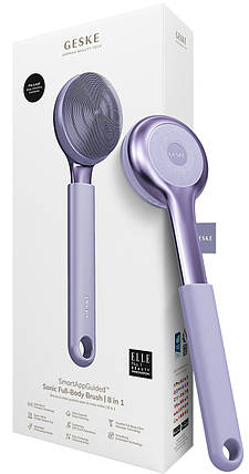 Ультразвукова щітка для всього тіла Geske Sonic Full-Body Brush&Intensive Exfoliator 8в1 (Purple), фото 1
