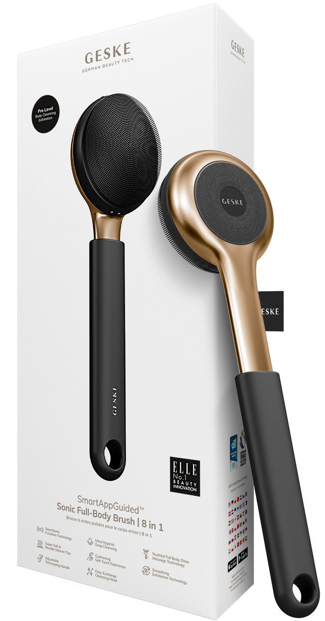 Ультразвукова щітка для всього тіла Geske Sonic Full-Body Brush&Intensive Exfoliator 8в1 (Gray)