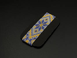 Браслет із бісеру в українському стилі різнокольоровий. 150х24мм