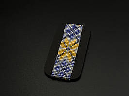 Браслет із бісеру в українському стилі різнокольоровий. 150х24мм