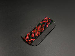 Браслет із бісеру в українському стилі різнокольоровий. 150х24мм