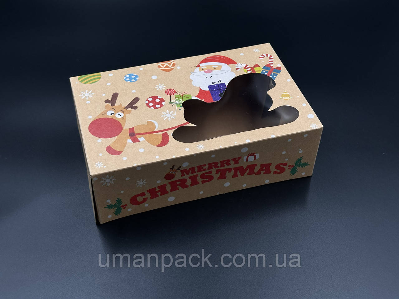 Збірні картонні коробки для подарунків. Крафтовий колір. 22х14.5х7см