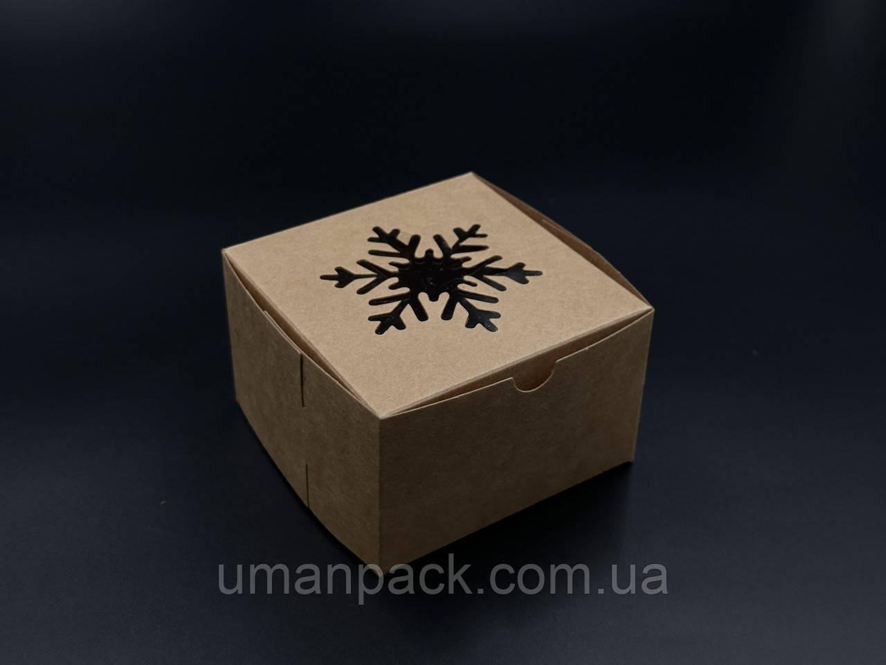 Упаковка для тортів, капкейків, пряників. Крафтовий колір. 10х10х6см