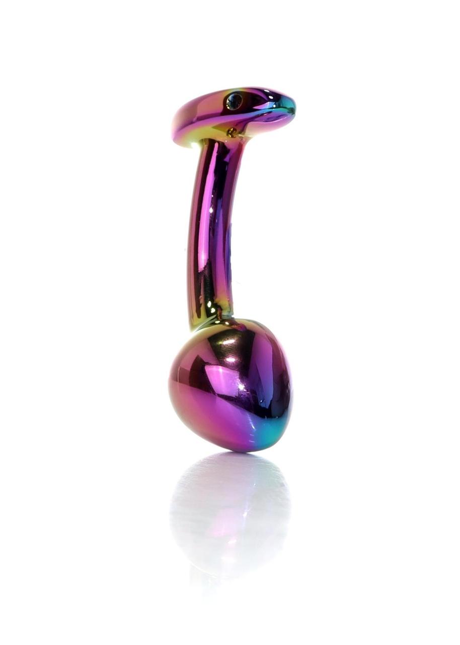 Анальна пробка - Jewellery Multicolour Curved Plug M 18+, фото 1