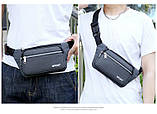 Сумка на пояс модна спортивна непромокальна поясна сумка тільки гуртом, фото 3