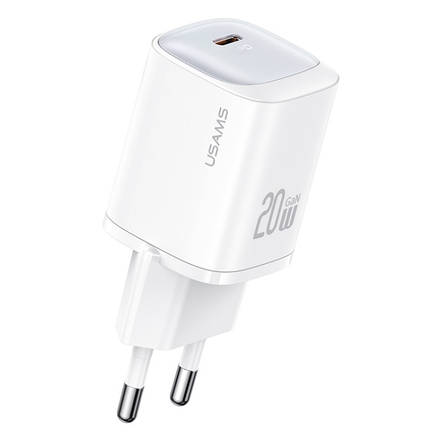 МЗП USAMS CC248 20W GaN Fast Charger (EU) White, фото 1