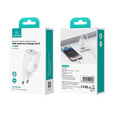 МЗП USAMS CC248 20W GaN Fast Charger (EU) White, фото 2