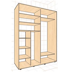 Шафа-купе Модерн-04 Алекса шафа розсувна 2 двері купити в Одесі, Україні
