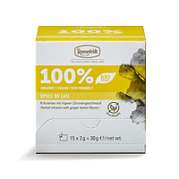 Трав'яний чай Ronnefeldt 100% Spice of Life зі смаком імбиру та лимона (15 х 2г)