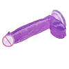 Фалоїмітатор на присоске фіолетовий Chisa Hi-Rubber 17,5*3,6 см, фото 3