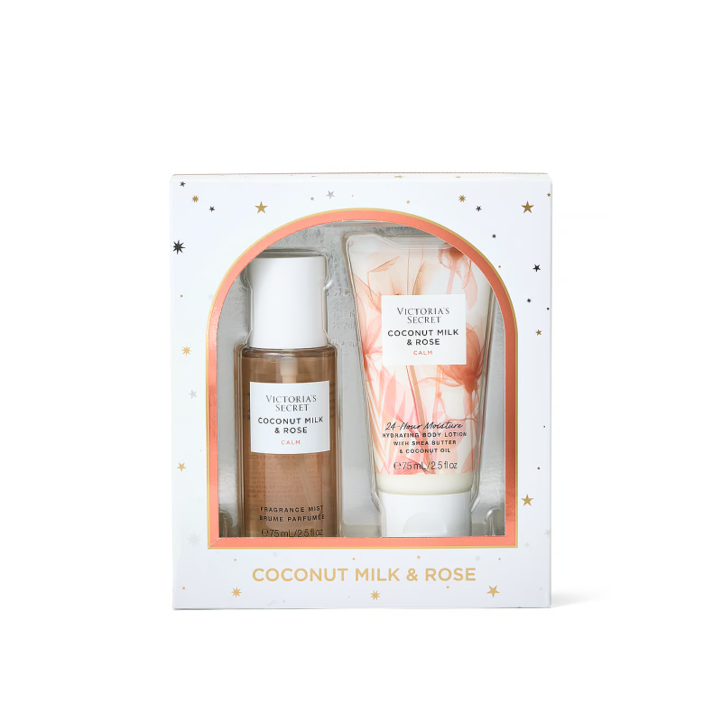 Подарунковий набір Coconut Milk & Rose Victoria's Secret, 75мл/75мл