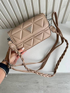 Сумка женская Guess через плечо Бежевий