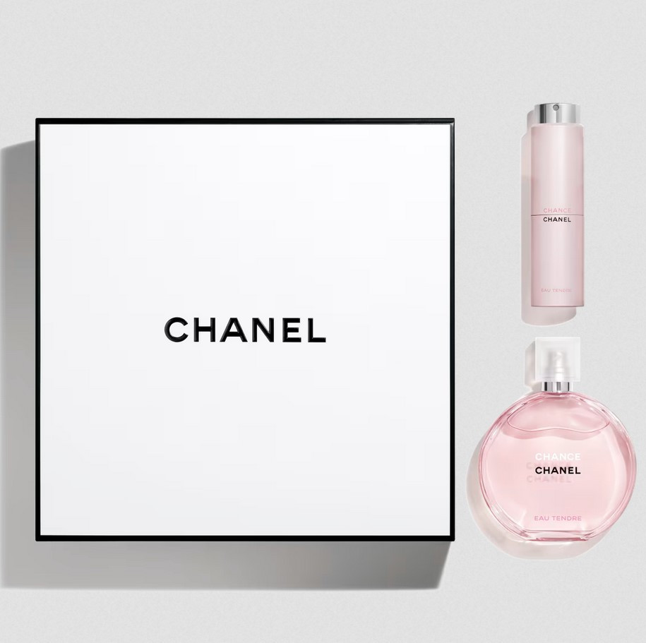 Подарунковий набір туалетна вода Chanel Chance Eau Tendre Eau de Toilette Twist and Spray Set (100 мл + 20 мл)