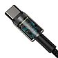 Кабель для зарядки Baseus Tungsten Gold Fast Charging Data Cable Type-C to Type-C 100W 20V 5A 1m Чорний, фото 4
