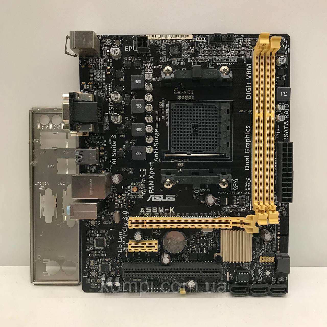 Материнська плата sFM2 ASUS A58M-K (Socket FM2+,DDR3,б/у)