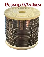 Нихромовая лента - 0,2х4 мм сменный нагреватель для запайщика Х20Н80