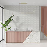 Самоклеючі тривимірні панелі для стін біла цегла 70х77 см декоративне покриття для інтер'єру, фото 5